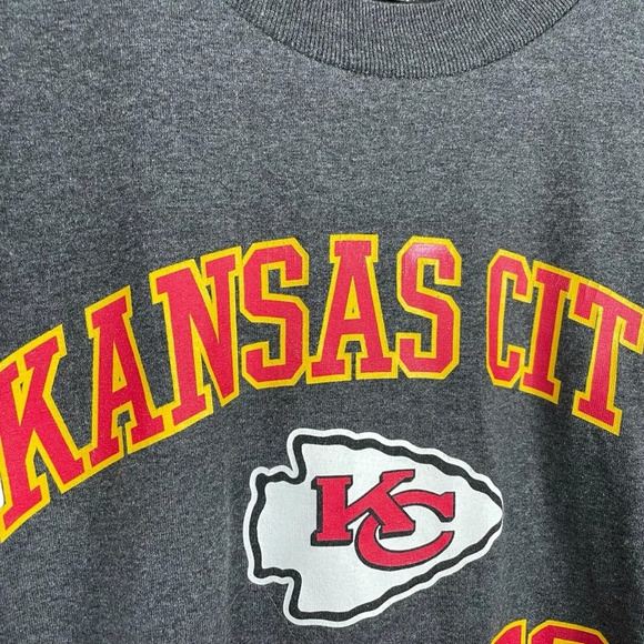 NFL Official Men’s Kansas City Chiefs Tee in Grey Size M - Picture 9 of 9